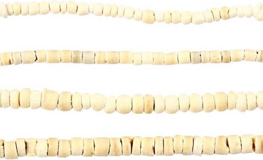 Creotime Kokosnoot kralen d: 3-5 mm natuurlijke harmonie 4x40 cm