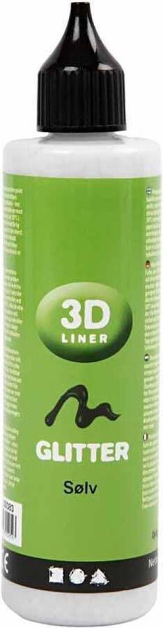 Creotime Liner 3D Verf 100 ml Zilver
