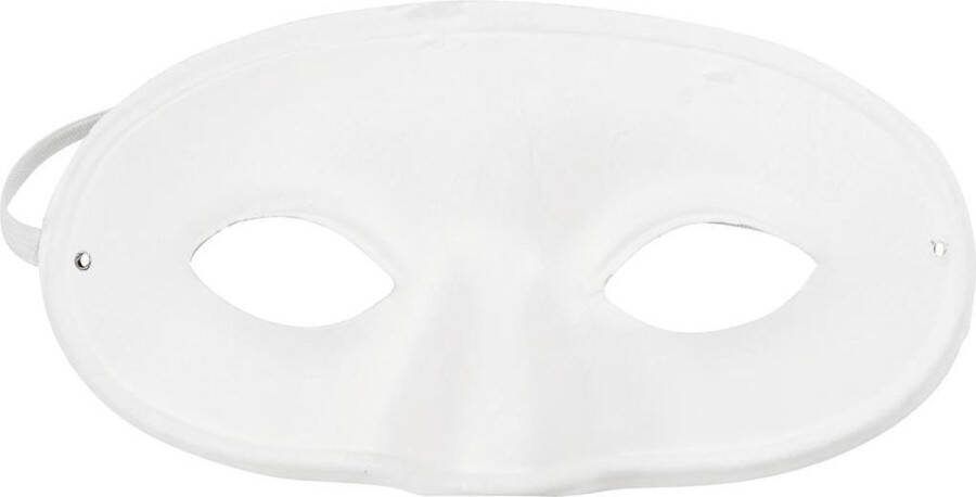 Creotime Masker h: 9 5 cm b: 18 5 cm 10 stuks wit