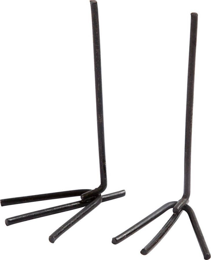 Creotime Metalen Voeten 5 X 2 Cm Zwart 20 Stuks