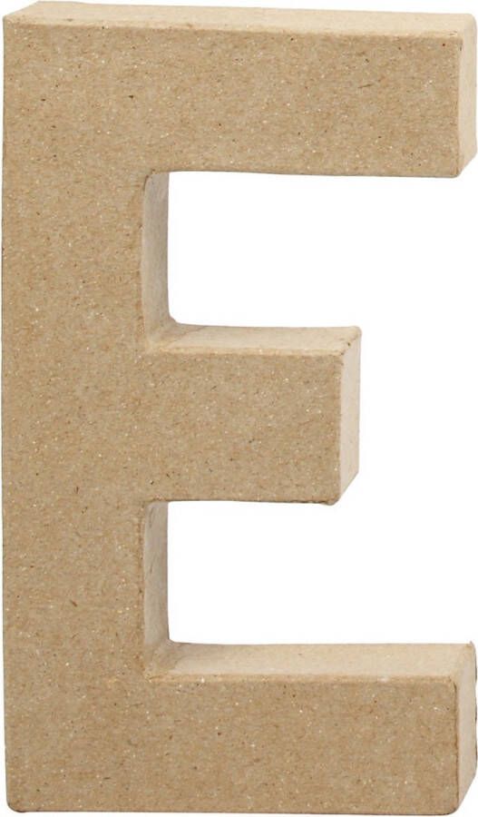 Creotime papier-mâché letter E 20 5 cm