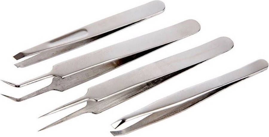 Creotime pincet-set 9-12 cm 4 stuks