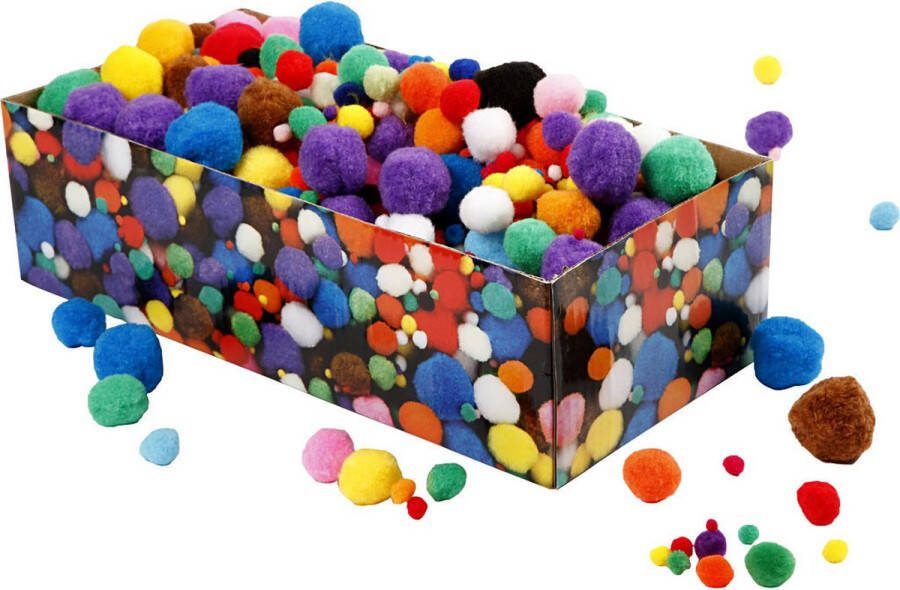 Creotime Pom-poms d: 5-40 mm 220 gr