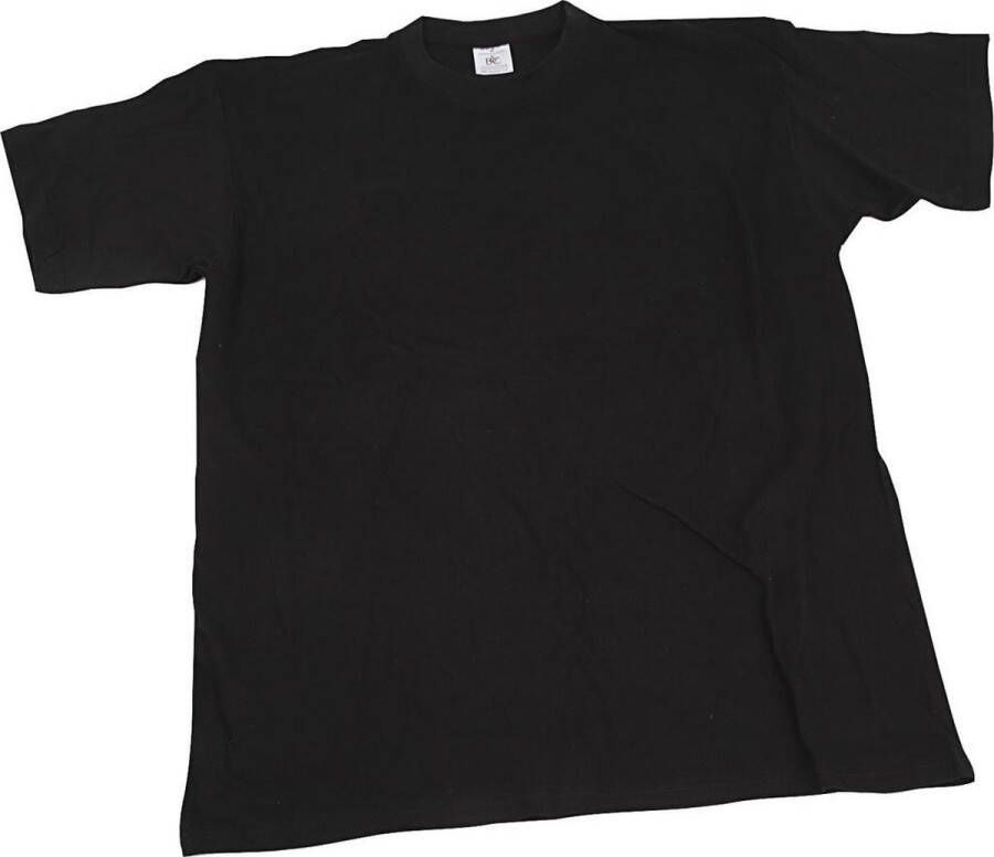 Creotime T-shirt afm 5-6 jaar zwart ronde hals 1 stuk