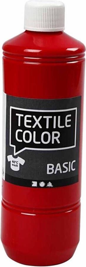 Creotime Textielverf Basic 500ml Rood