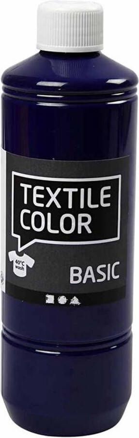 Creotime Textile Color Brilliant Blauw textielverf 500ml