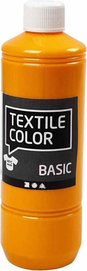 Creotime Textile Color Geel textielverf 500ml