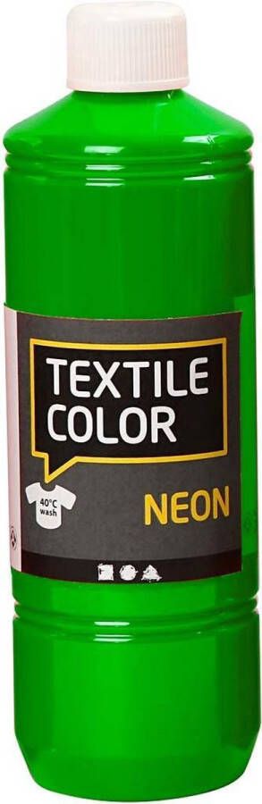 Creotime Textile Color Neon Groen Textielverf 500ml