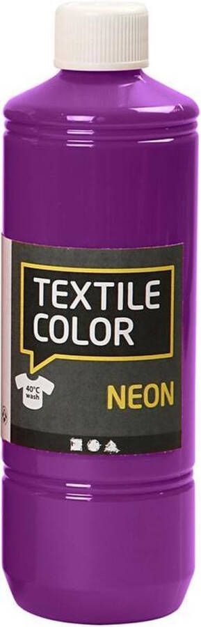 Creotime Textile Color Neon Paars Textielverf 500ml
