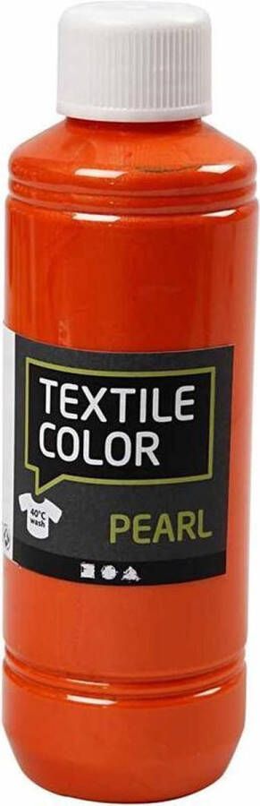 Creotime Textile Color oranje pearl 250 ml