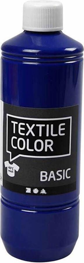 Creotime Textile Color Primair Blauw textielverf 500ml