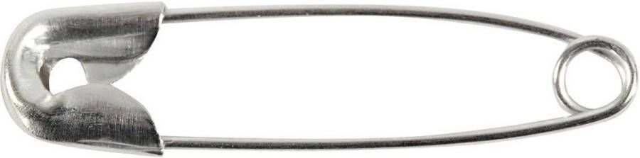 Creotime Veiligheidsspelden Sluitspelden Safety Pins Zilver L: 22 mm Dikte 0 6 mm 100 stuks