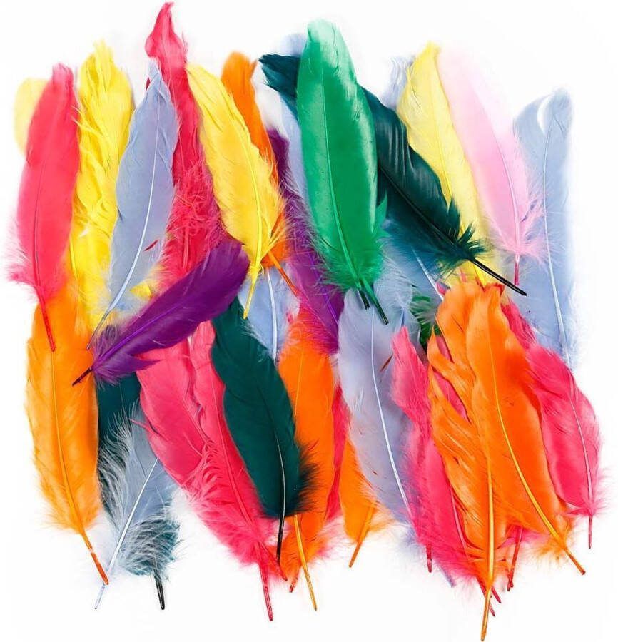 Creotime Veren l: 12-15 cm kleuren assorti eend 350 assorti