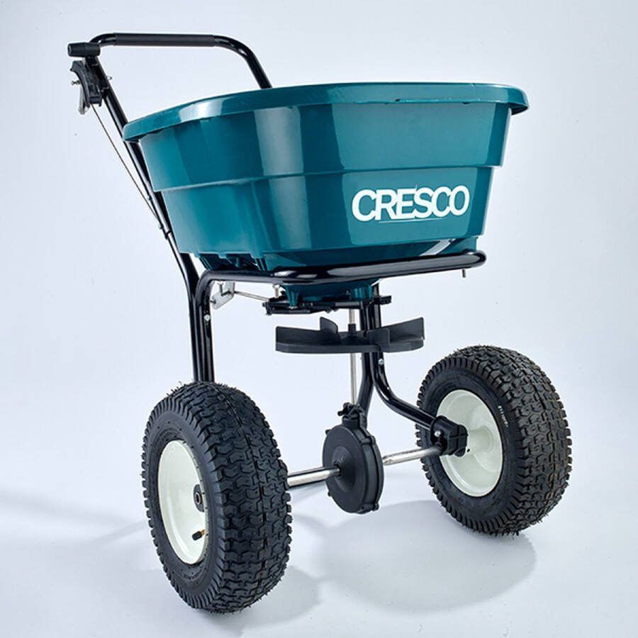 Cresco Strooiwagen voor zout en kunstmest 25 liter Voor strooizout Kunstmest Zaad- PVC zoutbak Strooikar