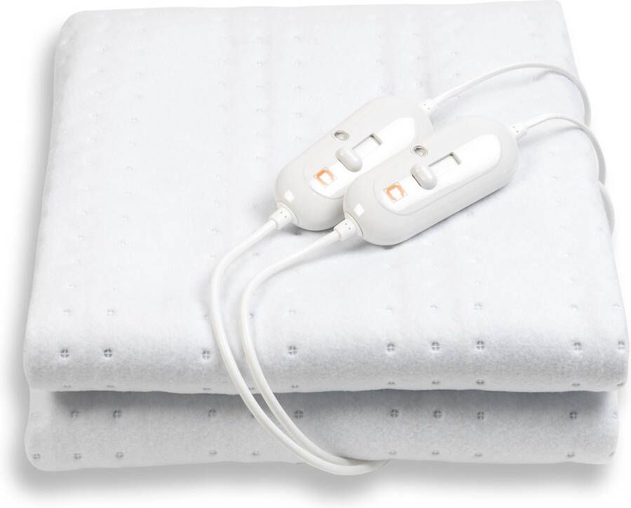 Cresta Care elektrische deken 2 persoons | Cosy fleece | 160 x 140 cm | 2 apart instelbare controllers | Machine wasbaar | TUV GS goedgekeurd | Ökotex gecertificeerd