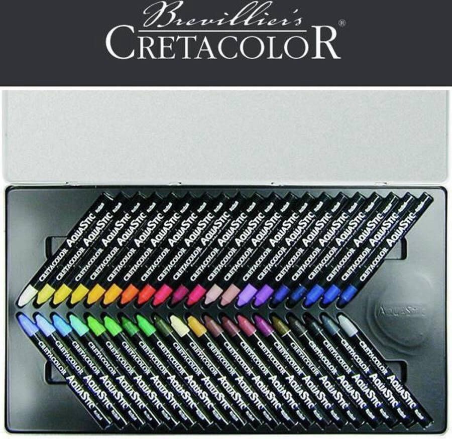 Cretacolor Aqua Stic Oliepastel Krijt Set 40 stuks