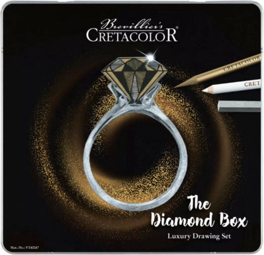 Cretacolor Diamond Tekenset Box 15 delig