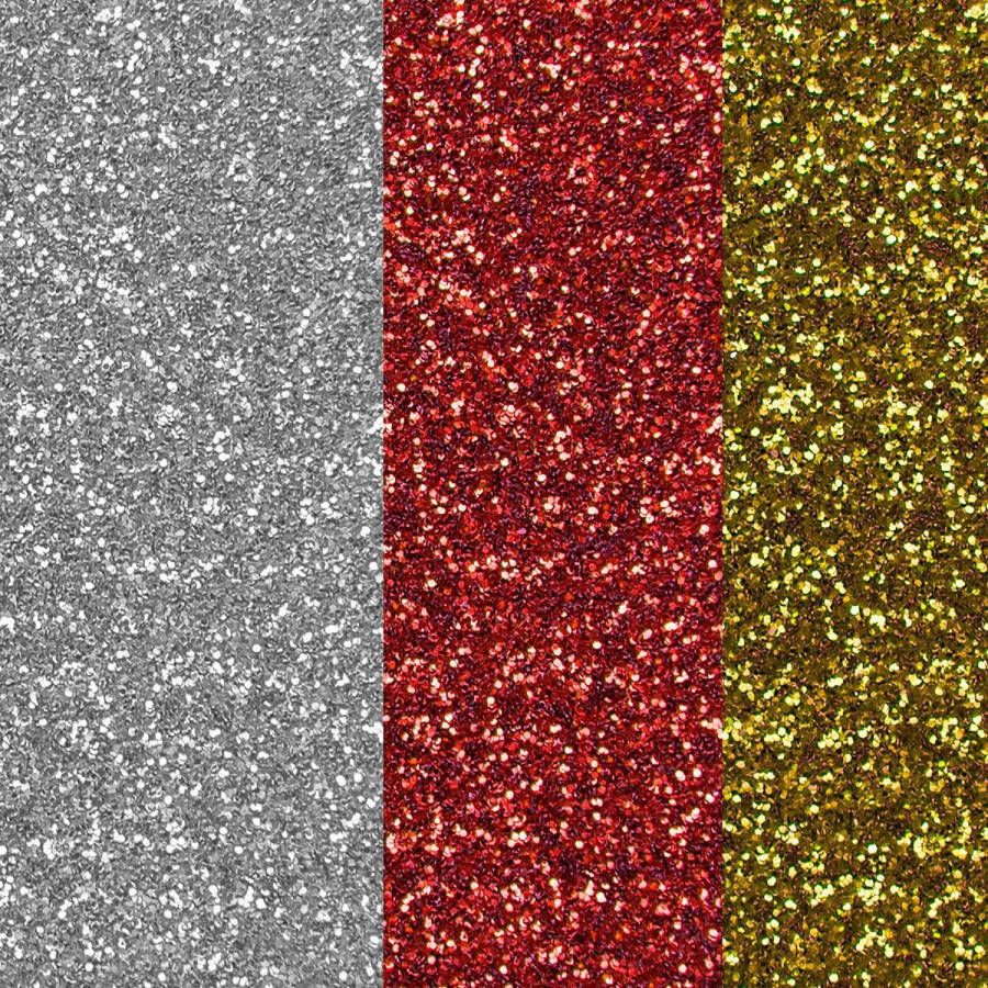 CRICUT Glitter Iron-On 30x30cm 3-sheet Sampler (Sangria)