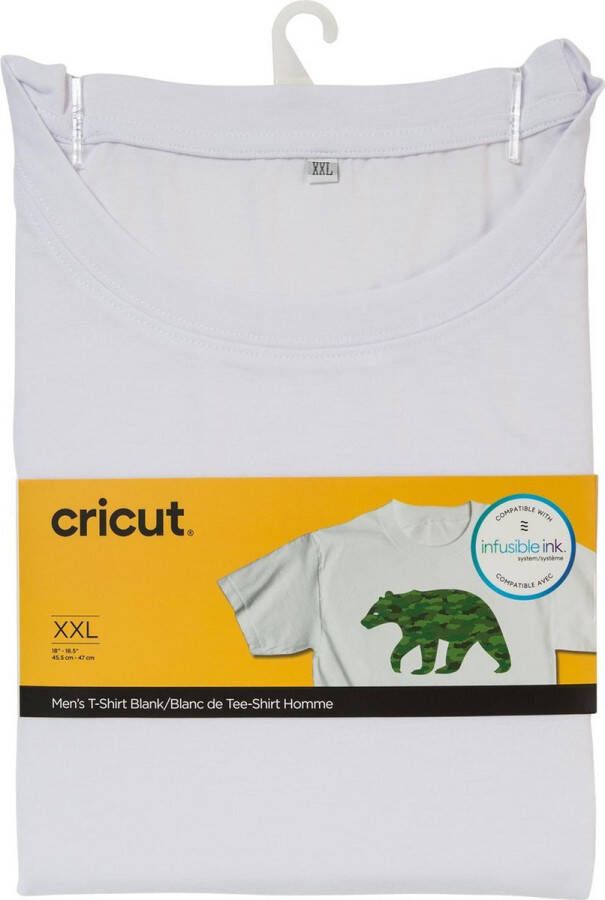 CRICUT Infusible Ink Men's White T-Shirt (XXL)