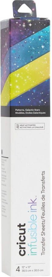 CRICUT Infusible Ink Transfervellen met Patroon – Galactic Stars (4 vellen)