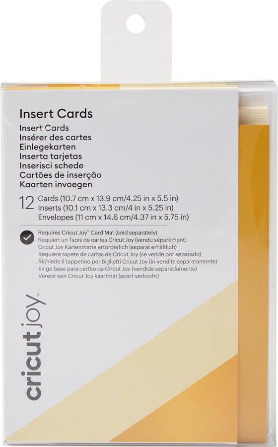 CRICUT Insert Cards Cream Holo R20 (10 8 cm x 14 cm) 12-pack