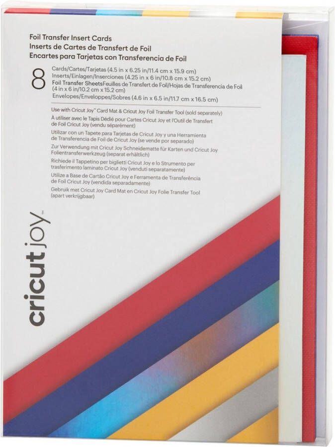 CRICUT Insert Cards FOIL Celebration R30 (11 4 cm x 15 9 cm) 8-pack