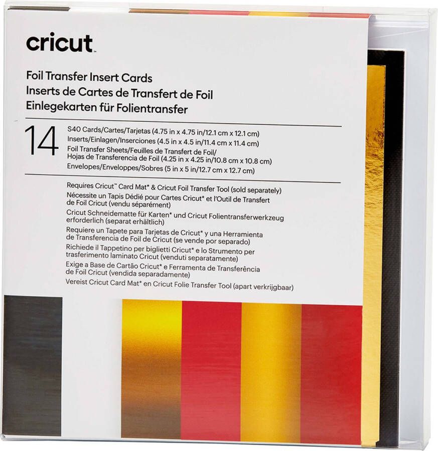 CRICUT Insert Cards FOIL Royal Flush S40 (12 1 cm x 12 1 cm) 14-pack