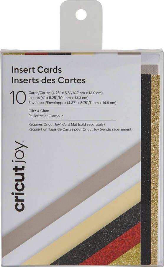 CRICUT Insert Cards Glitz & Glam R20 (10 8 cm x 14 cm) 10-pack