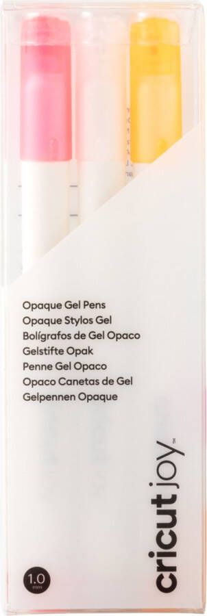 CRICUT Joy Opaque Gelpennen | 1.0mm | wit roze oranje | 3 stuks