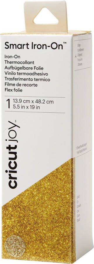 CRICUT Joy Smart Iron-On Glitter Gold 14 cm x 48 cm