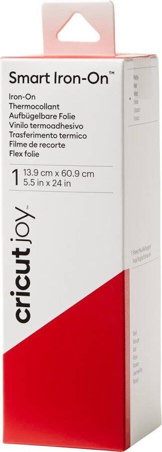 CRICUT Joy Smart Iron-On 14x60cm – Rood