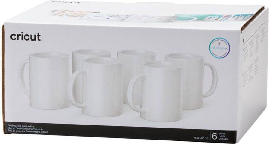 Cricut Mok 440 Milliliter 6-Pack (Wit)