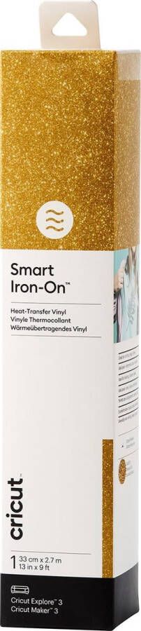 Merk_cricut Cricut Transferfolie Smart Iron-On 33 x 270cm Glitter Goud