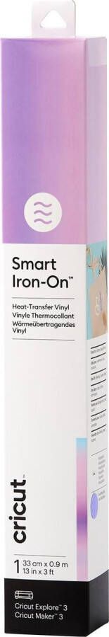 CRICUT Smart Iron-On 33x91cm – Holografisch transblauw (1 vel)
