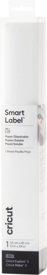 CRICUT Smart Labels oplosbaar wit 33x61cm 1 vel