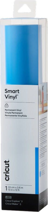 Merk_cricut Cricut Vinyl Folie Smart Vinyl Permanent 33x360cm Blauw