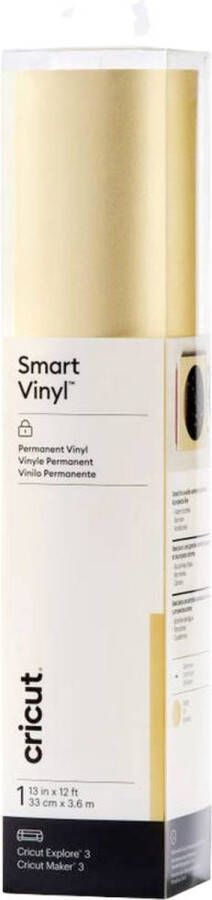 CRICUT Smart Vinyl Permanent 33x366cm – Goud met gloed (1 vel)