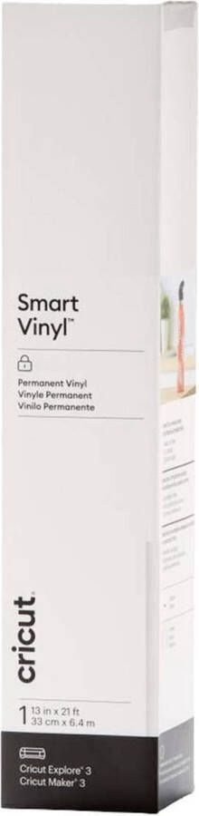 CRICUT Smart Vinyl Permanent 33x640cm – Wit (1 vel)