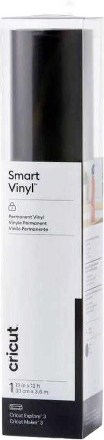 Merk_cricut Cricut Vinyl Folie Smart Vinyl Permanent 33x360cm Zwart