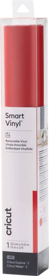Merk_cricut Cricut Vinyl Folie Smart Vinyl Verwijderbaar 33 x 91cm Rood