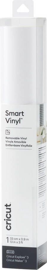 Merk_cricut Cricut Vinyl Folie Smart Vinyl Verwijderbaar 33 x 91cm Wit