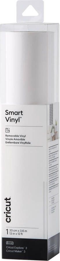 Merk_cricut Cricut Vinyl Folie Smart Vinyl Verwijderbaar 33 x 360cm Wit