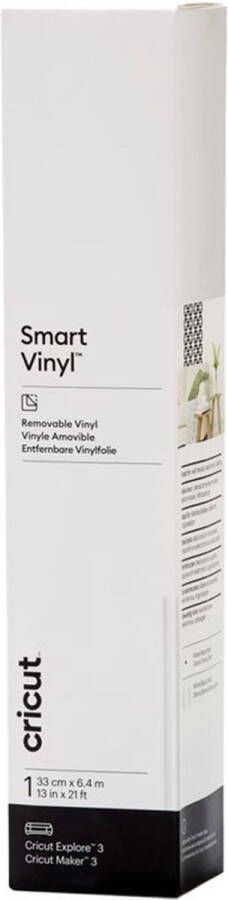 CRICUT Smart Vinyl Verwijderbaar 33x640cm – Wit (1 vel)