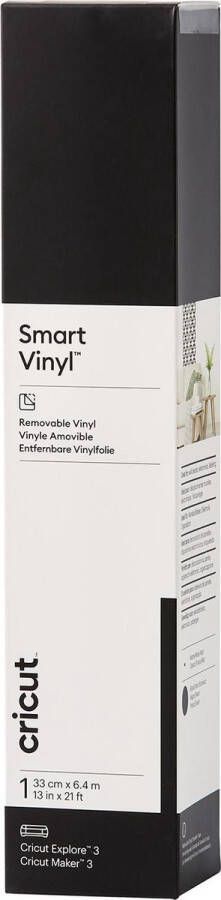 CRICUT Smart Vinyl Verwijderbaar 33x640cm – Zwart (1 vel)