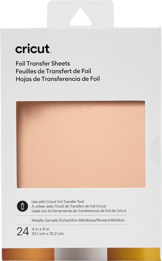 CRICUT Transfer Foil Sheets Sampler 10x15cm 24 sheets (Metallic)