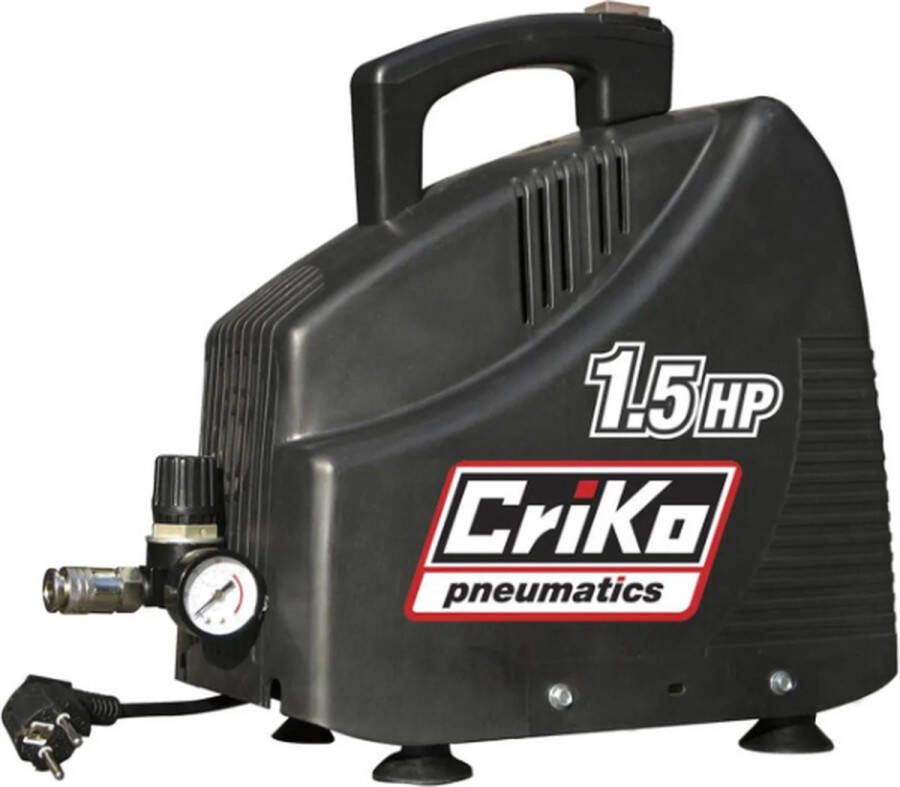 Criko compressor Olievrij 1.5 PK Handzaam Drukmeter Max 8 bar C00003123BL