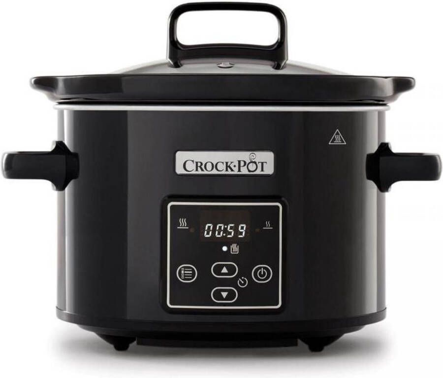 Crock-Pot Crockpot slowcooker zwart 2 4 liter digitaal