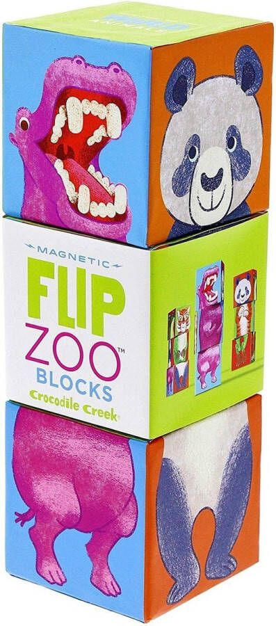 Crocodile Creek blokpuzzel Magnetic Blocks World Animals 3 blokken