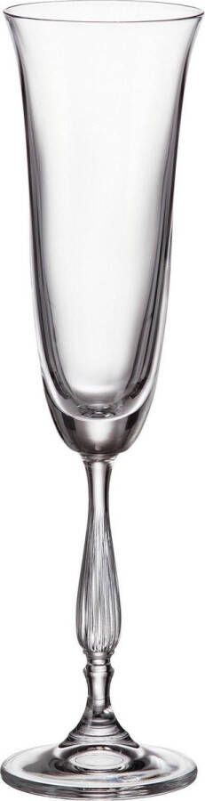Crystalite Bohemia Crystal Bohemia Champagneglazen Fregata Kristal 190ml 6 stuks