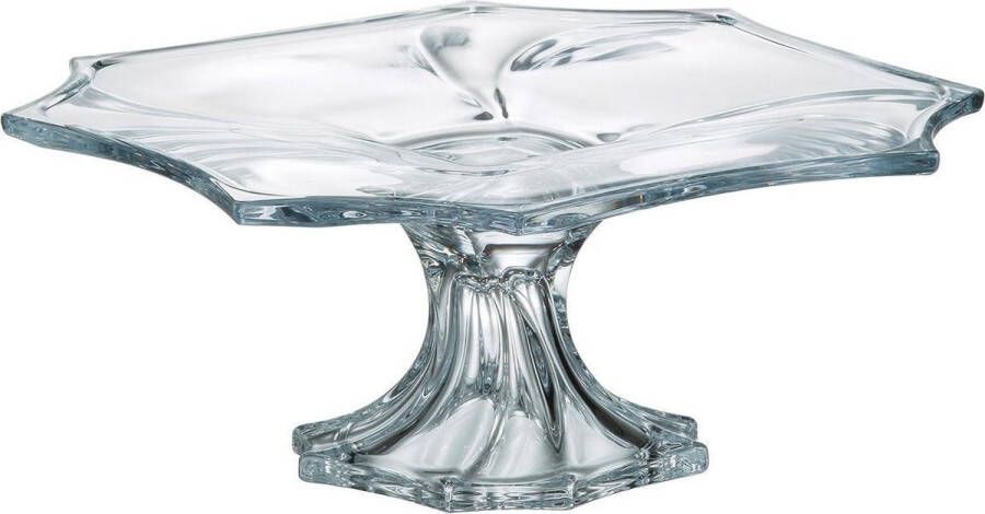 Crystalite Bohemia Crystal Bohemia Neptune taartplateau 33 cm. footed